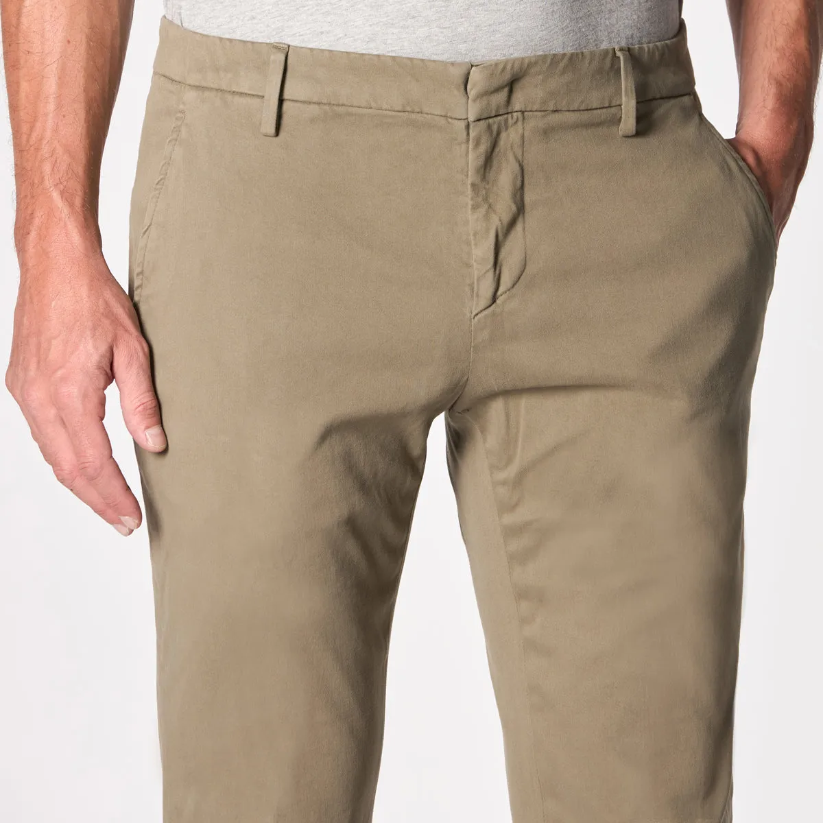 DONDUP TROUSERS UP166 RSE032 PTD 027 SAGE COLOR