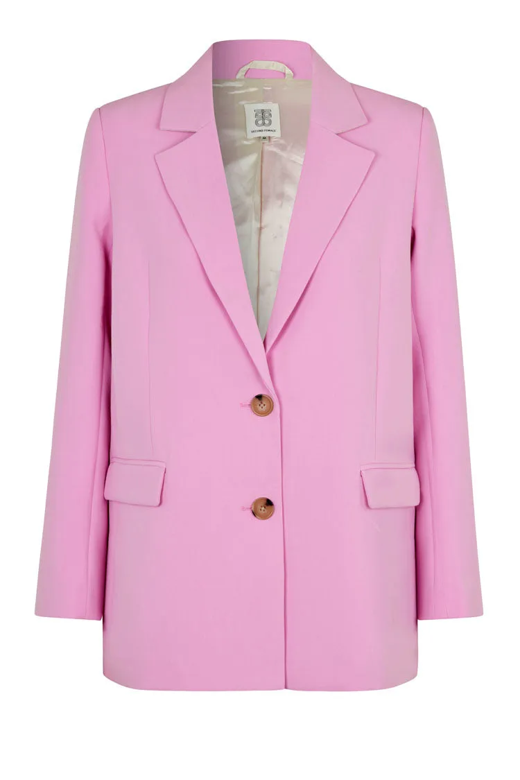 Evie Classic Blazer in Begonia Pink