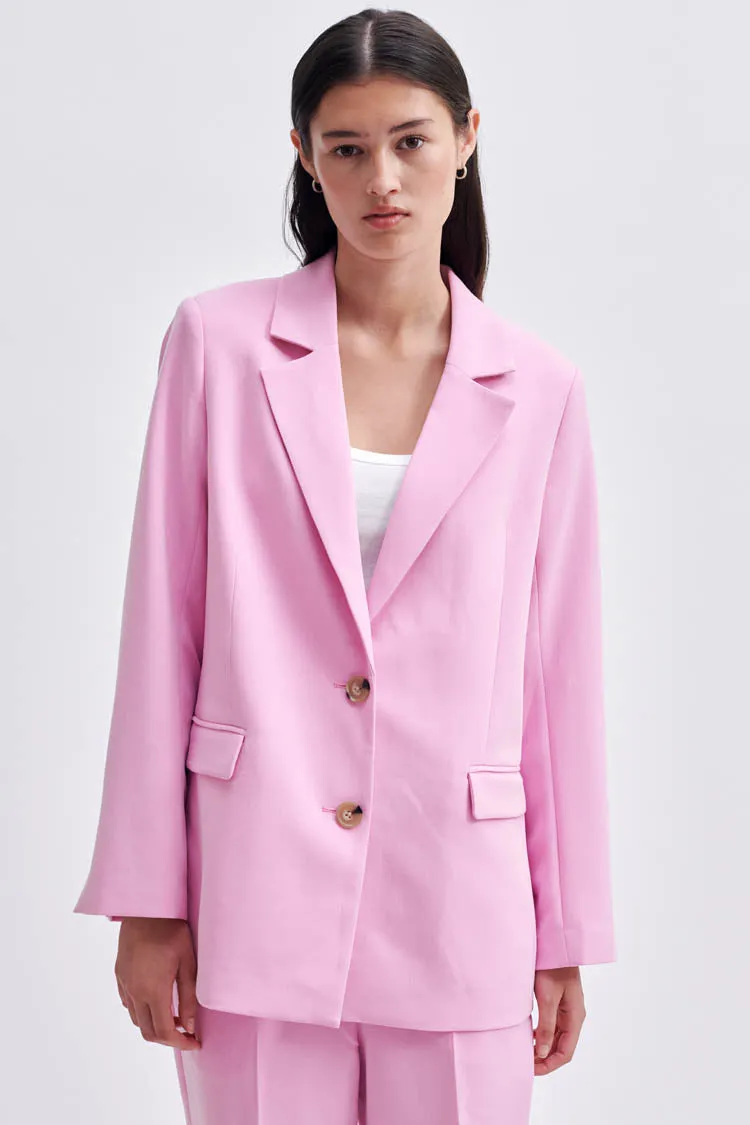 Evie Classic Blazer in Begonia Pink