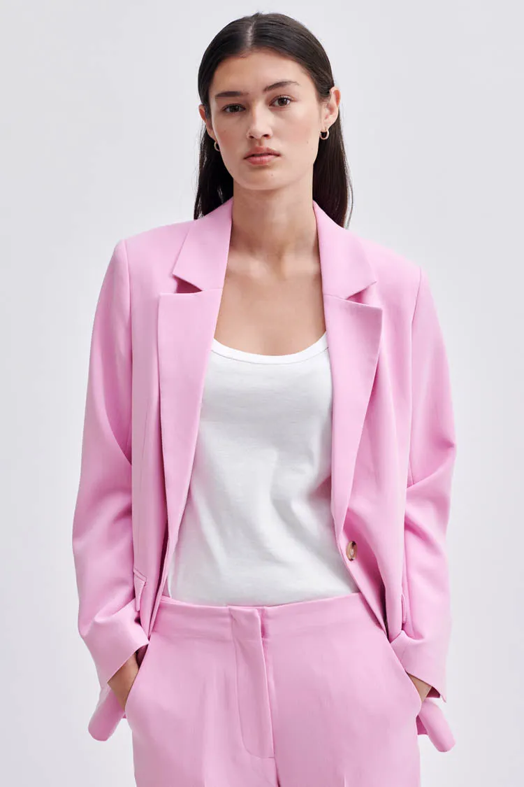 Evie Classic Blazer in Begonia Pink