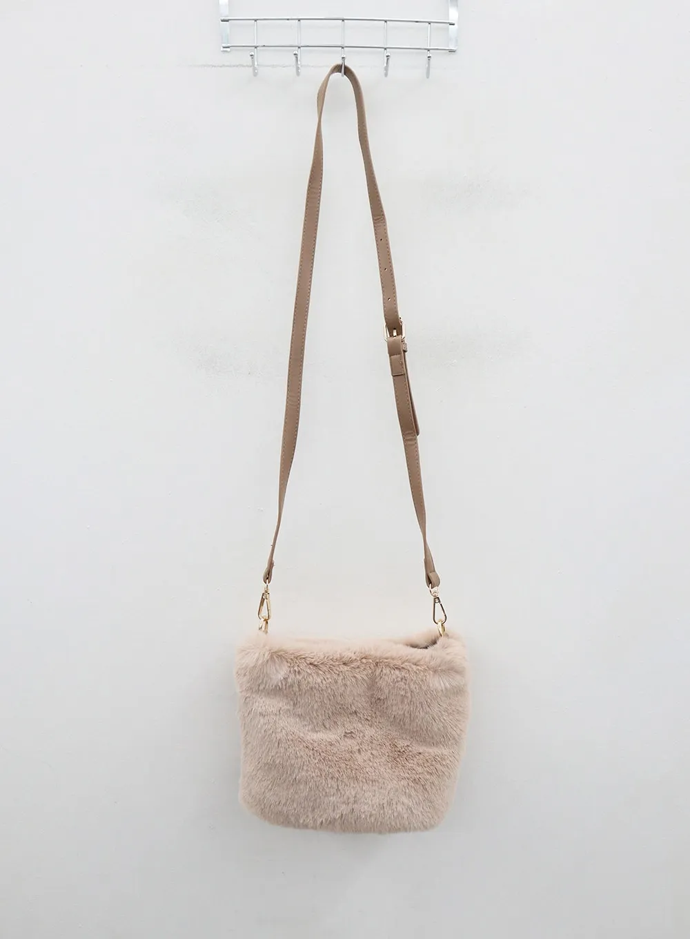 Faux Fur Square Cross Body Bag OD16