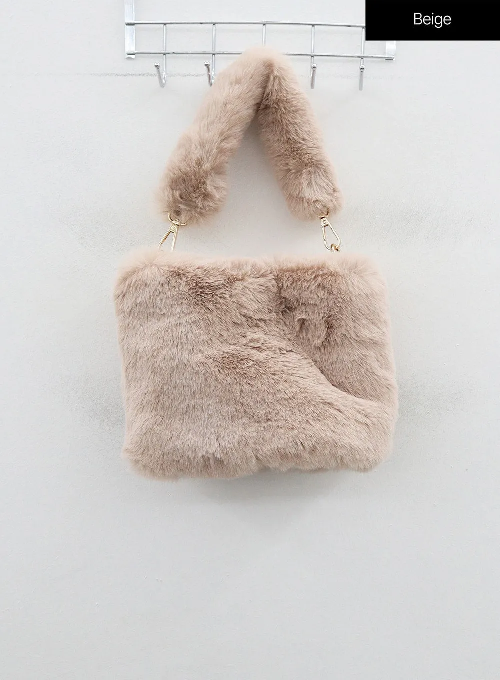 Faux Fur Square Cross Body Bag OD16