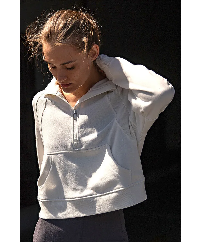 Finley French Terry Crop Hoodie