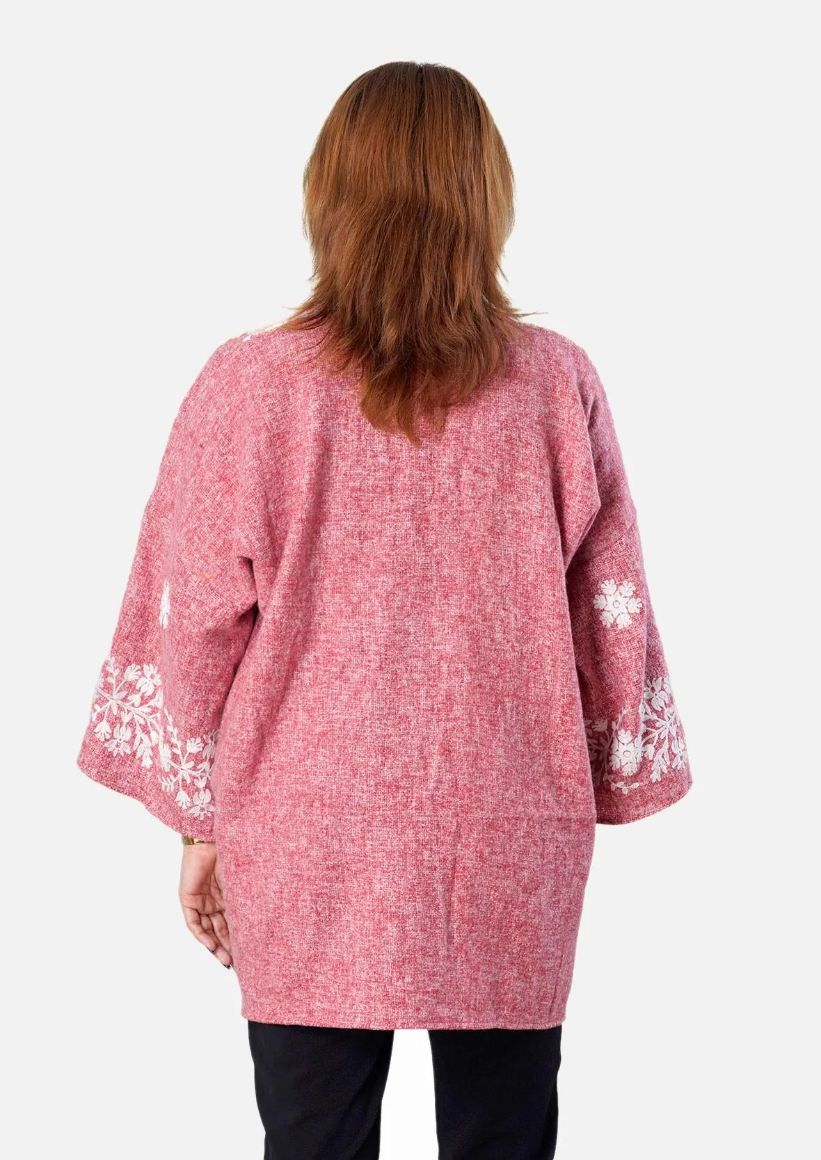 Floral Embroidered Kimono