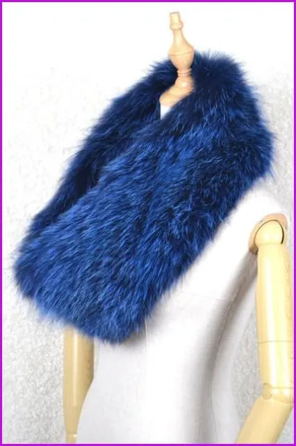 Fox Fur Knitted Circle Scarf DO1249