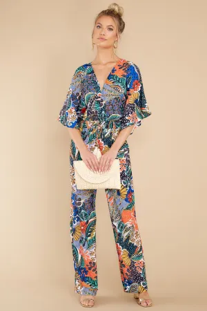 Free To Frolic Multicolour Henry Floral Print Jumpsuit