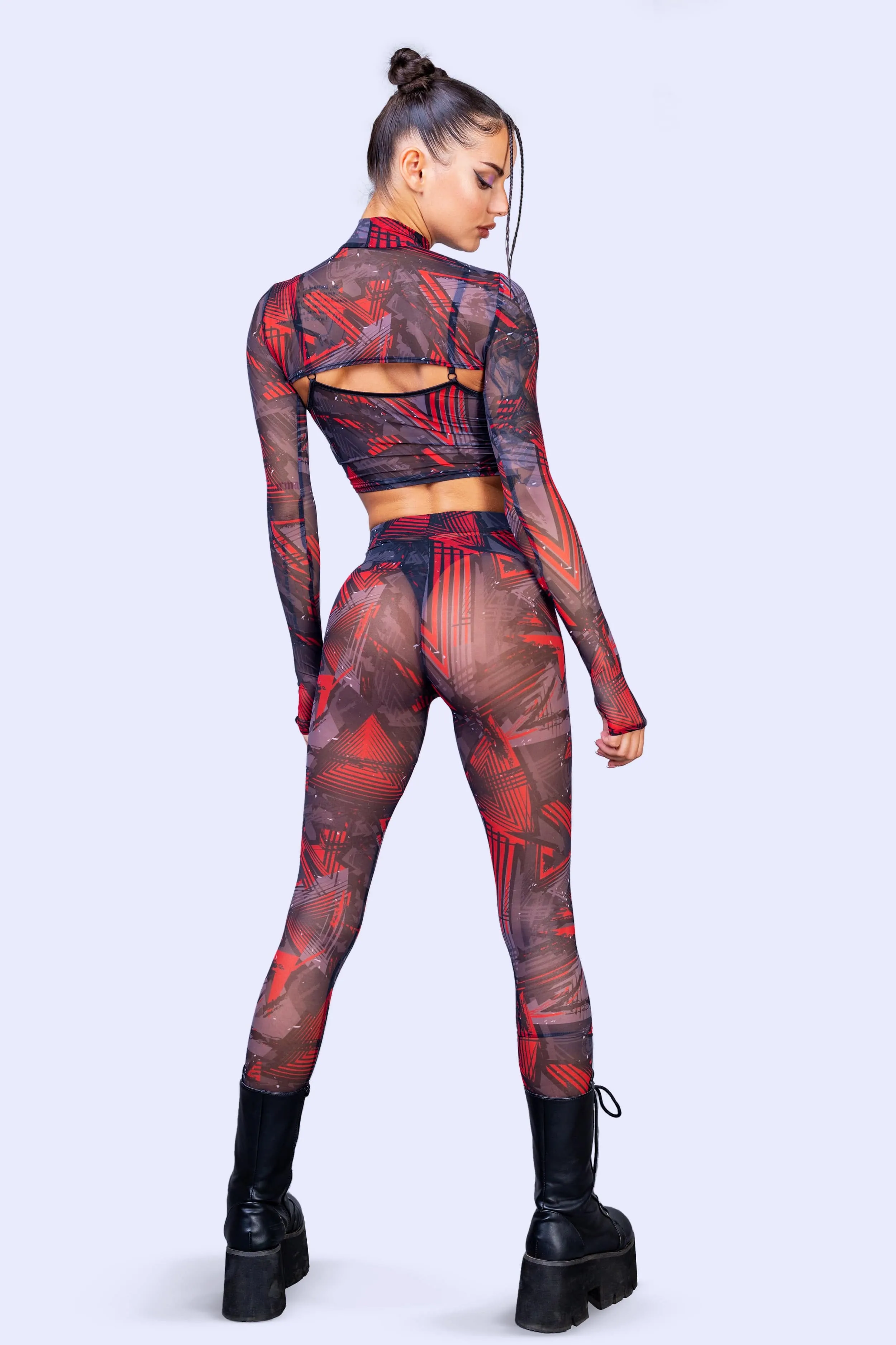 Futura Mesh 2 Piece Shrug Top