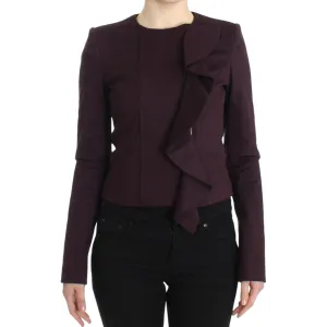 GF Ferre Elegant Purple Cotton Blend Blazer