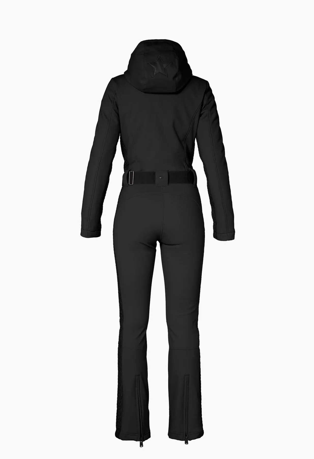 Goldbergh Angele One Piece Ski Suit in Black with Hood