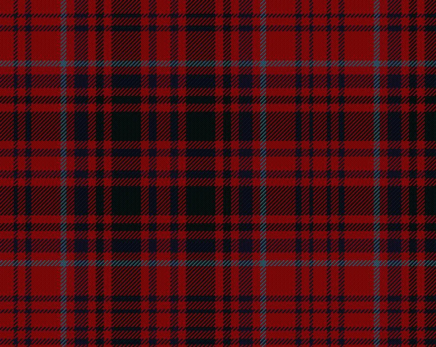 Grant Red Modern Tartan Scarf