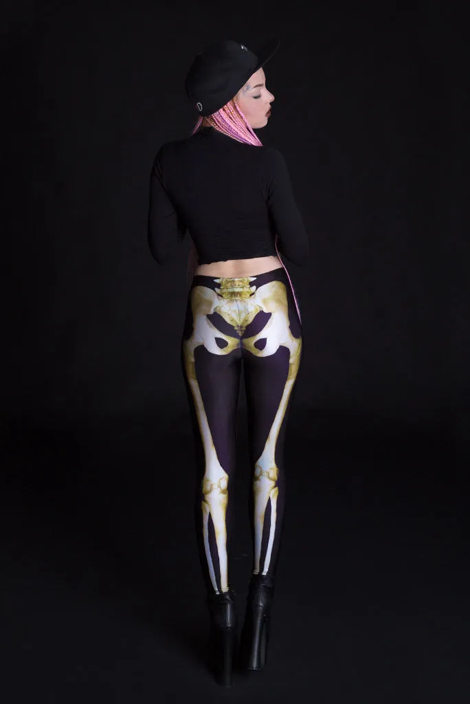 Graveyard Skeleton Leggings