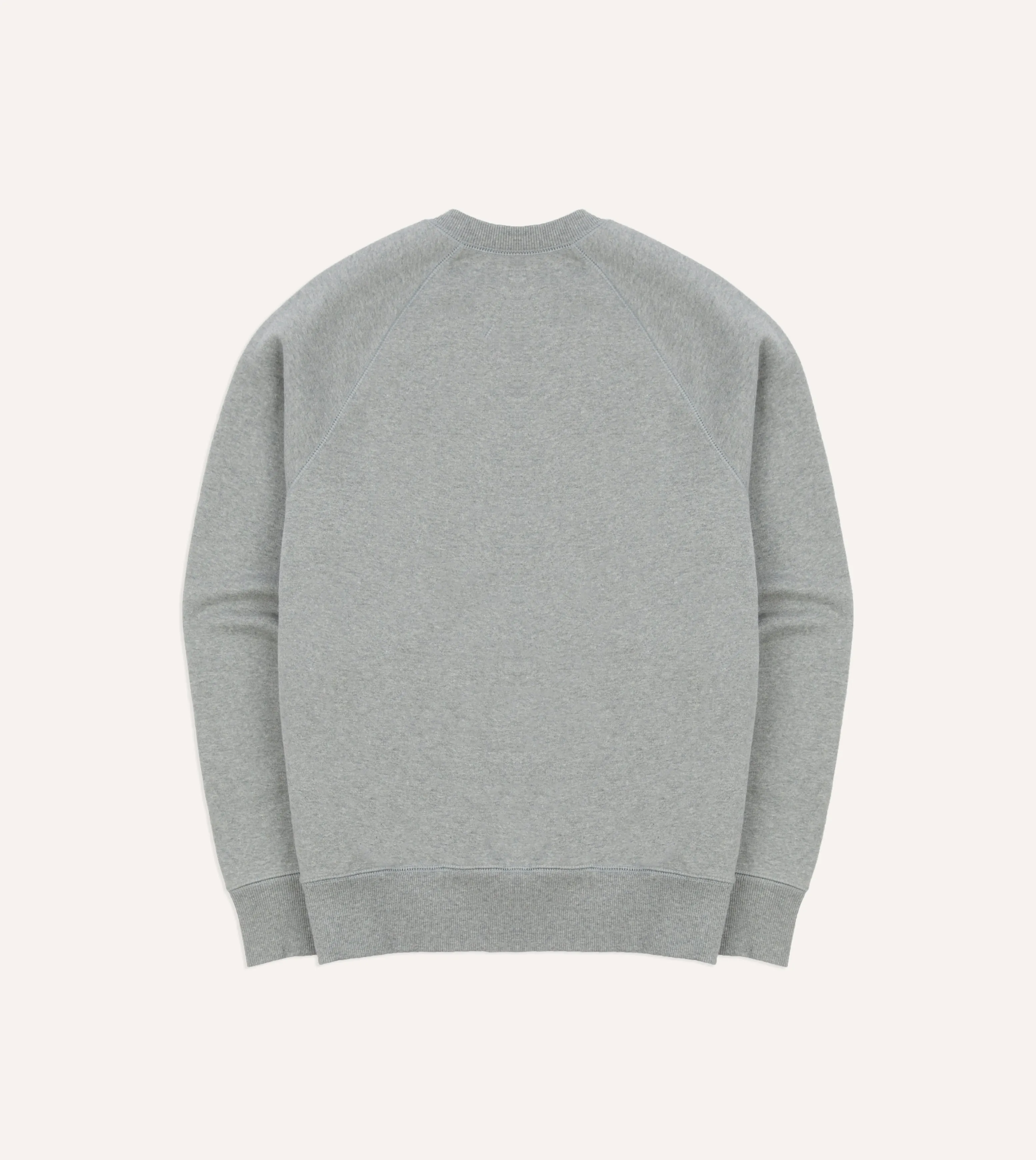 Grey Brushed Cotton Jersey Sweatshirt