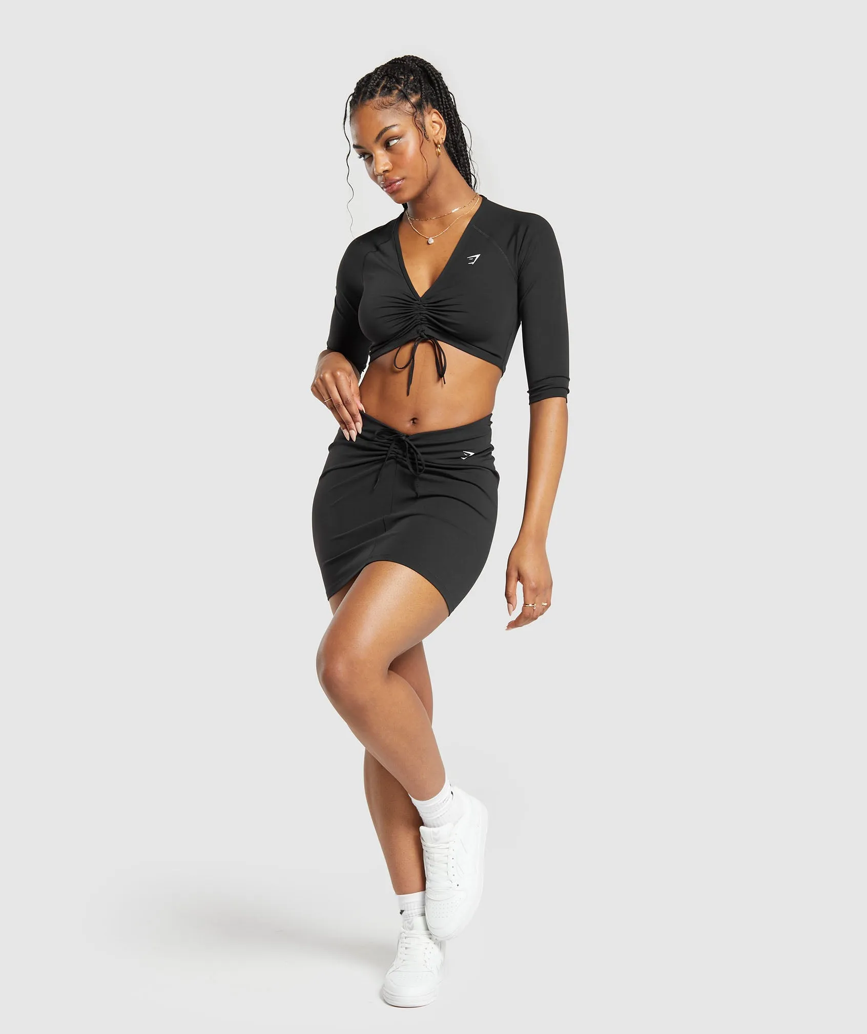 Gymshark Ruche Skirt - Black