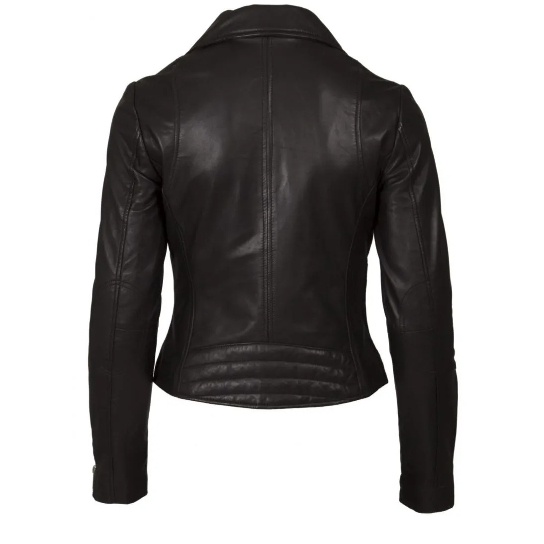 Helium Ghost Real Leather Lamb Nappa Biker Jacket Black 5031