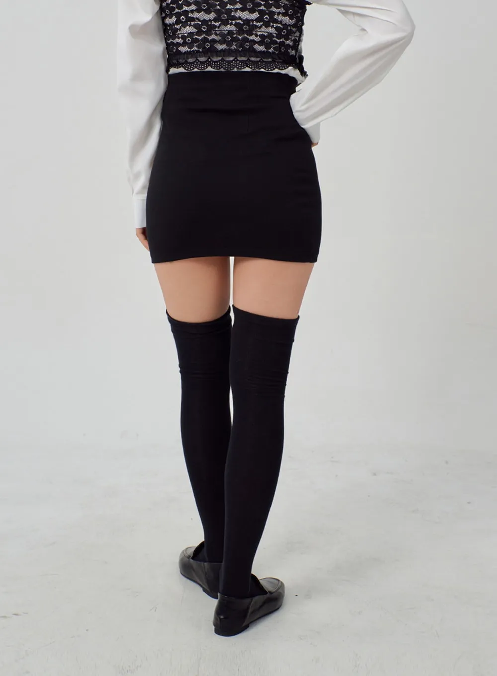 High Waist Mini Skirt IM316