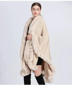 Irregular Oversized Knitted Shawl Cardigan Coat