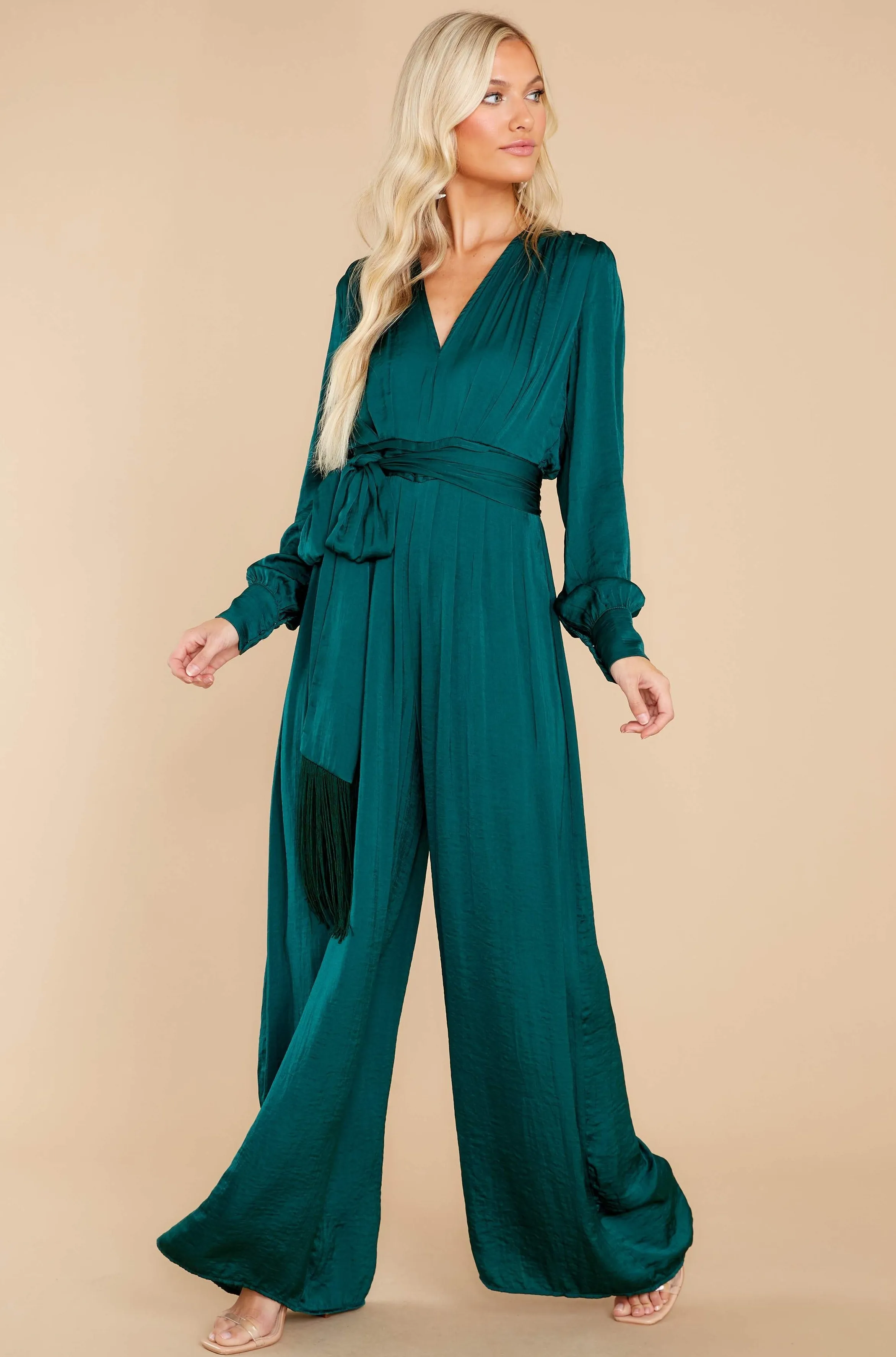 It's A Lifestyle Green Jumpsuit