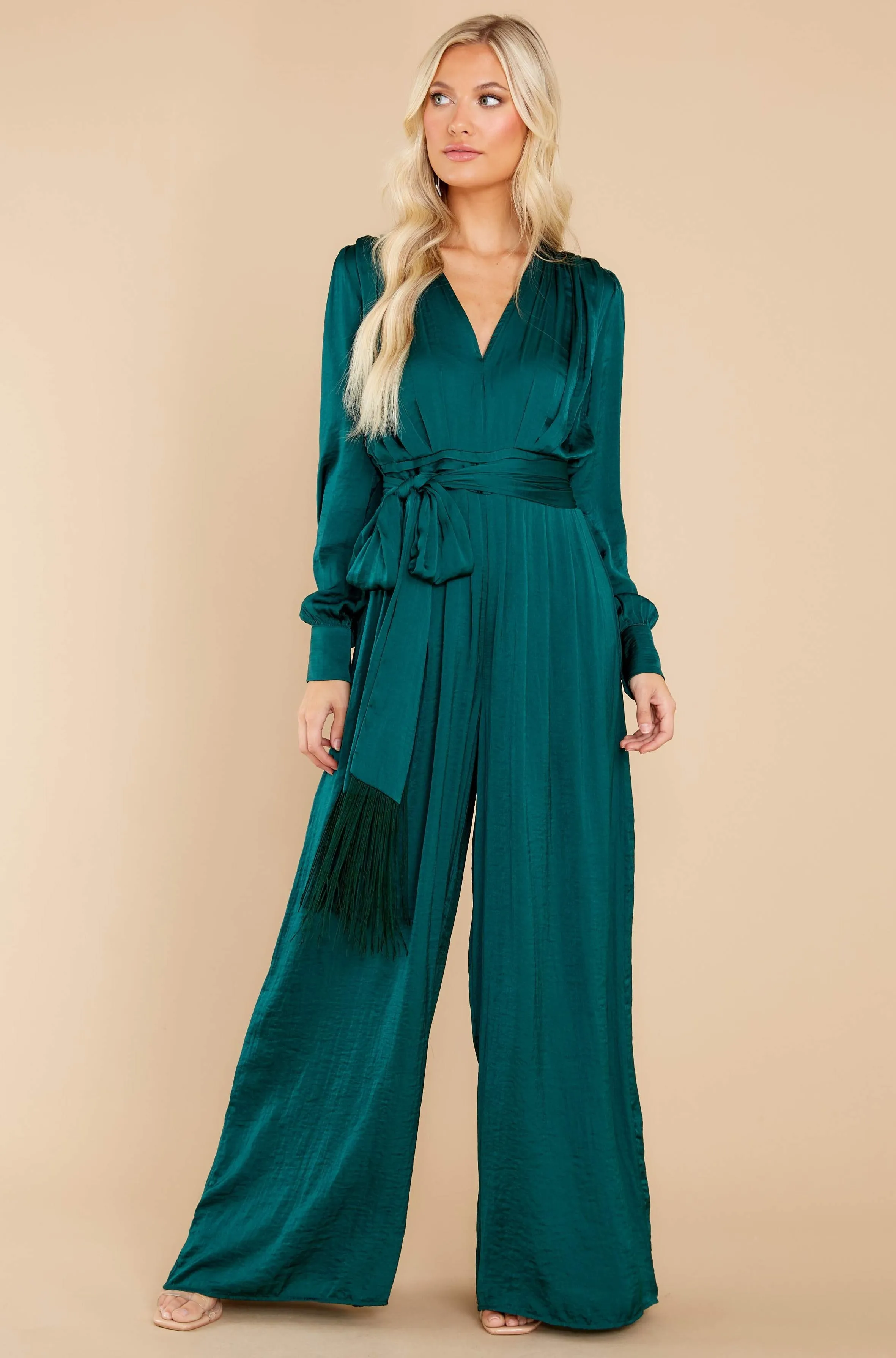 It's A Lifestyle Green Jumpsuit