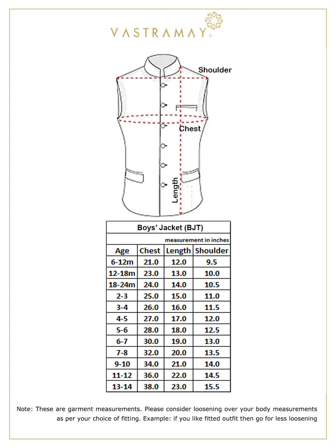 Jashvi Boys Multicolor-Base-Cream Nehru Jacket