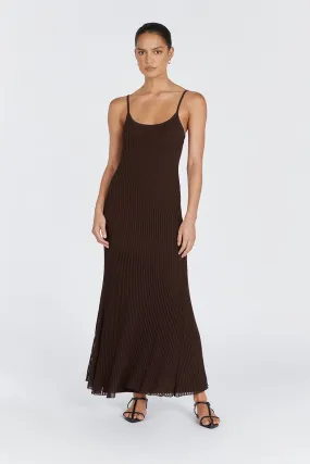 JOVIE CHOC SCOOP MAXI DRESS