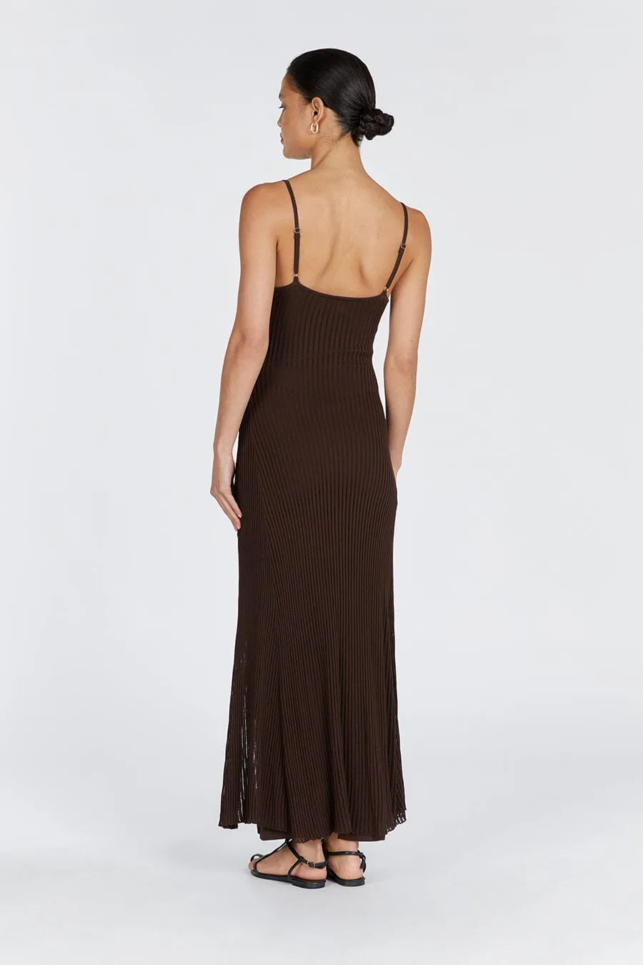 JOVIE CHOC SCOOP MAXI DRESS