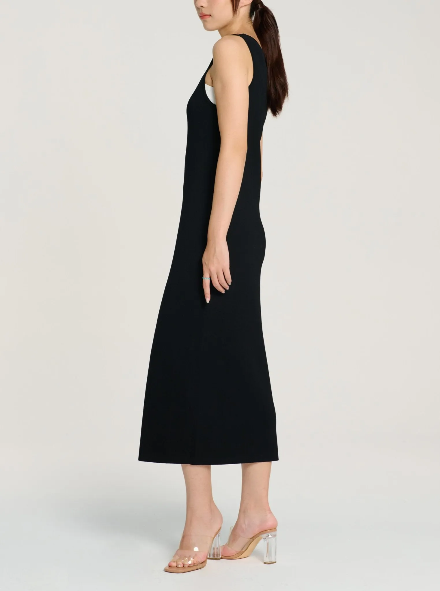 KEAN jersey knit dress (Black)