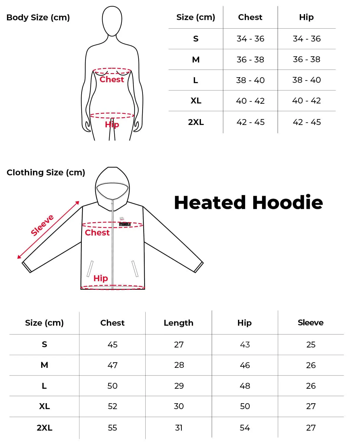 KEMIMOTO Heated Hoodie with 12V Battery Pack