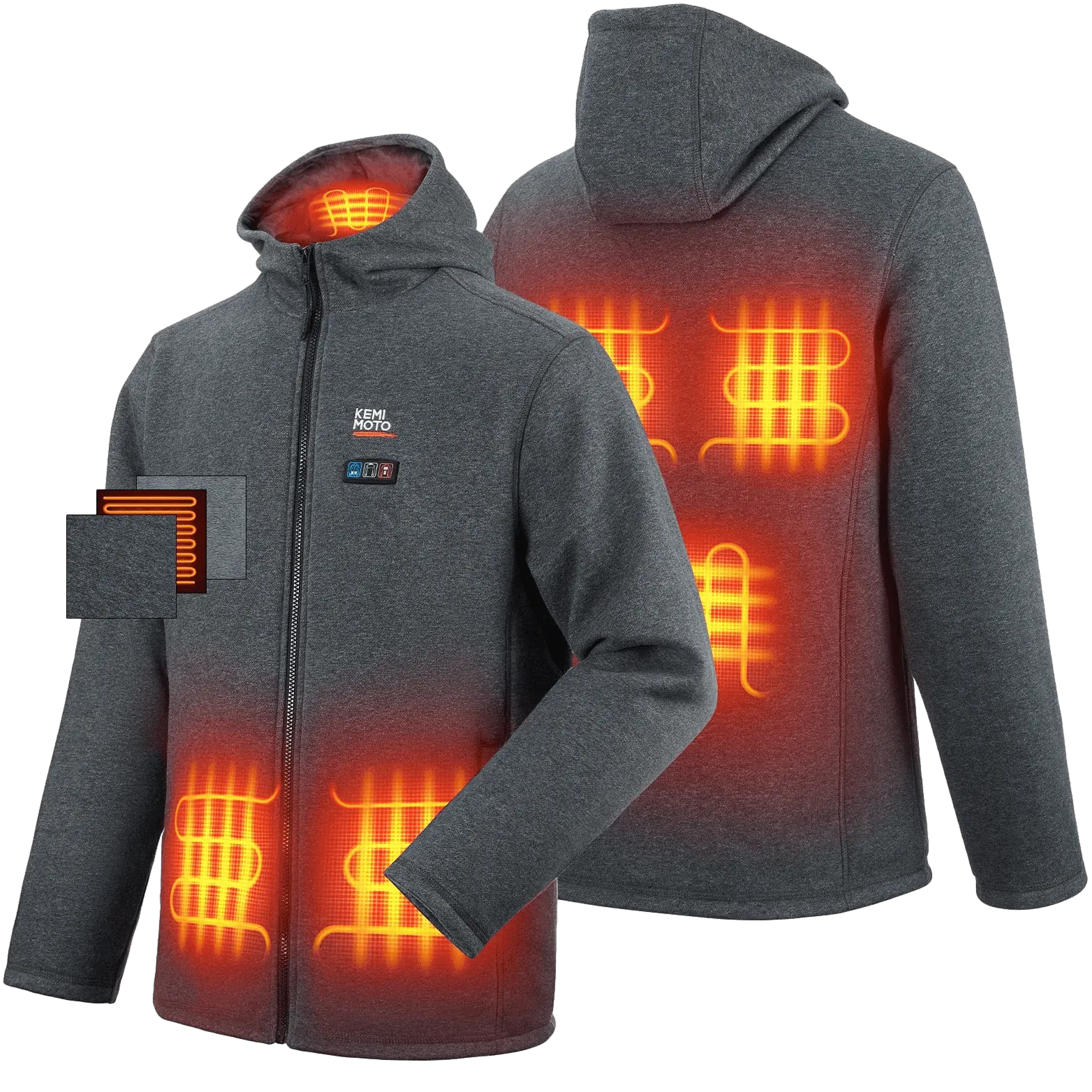 KEMIMOTO Heated Hoodie with 12V Battery Pack