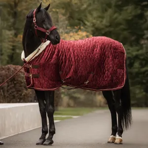 Kentucky Horsewear Velvet Show Rug - Bordeaux