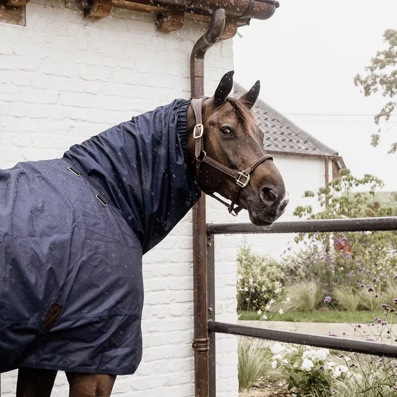 Kentucky Horsewear Waterproof Scarf - Navy