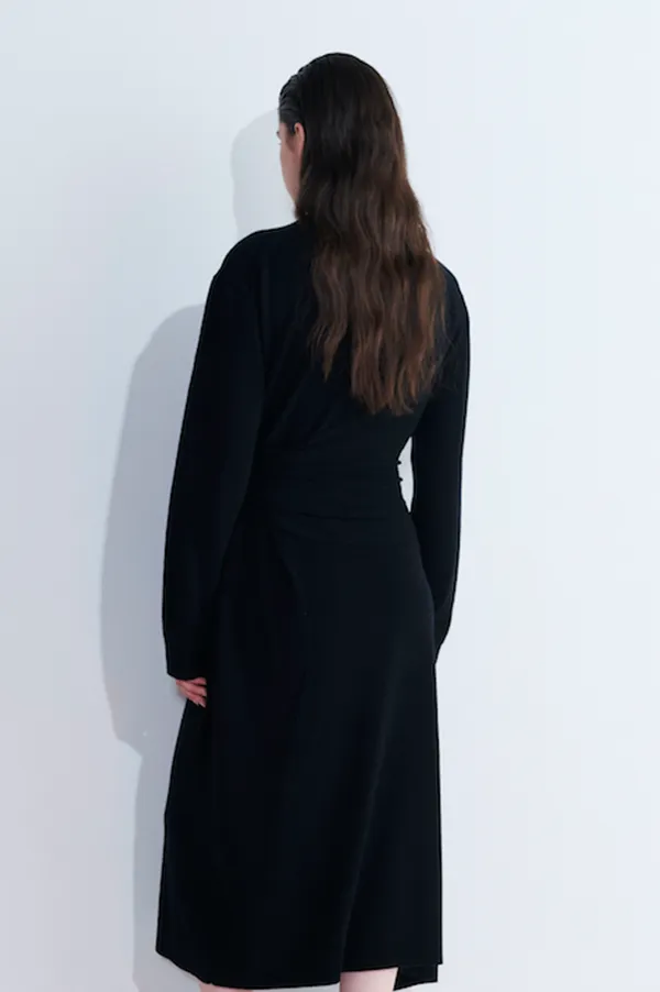 Krissy Turtleneck Dress in Black