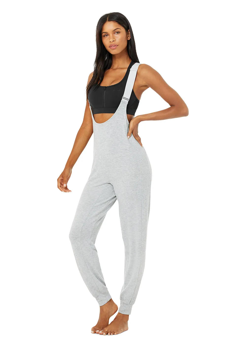 Layback Jumpsuit - Athletic Heather Grey