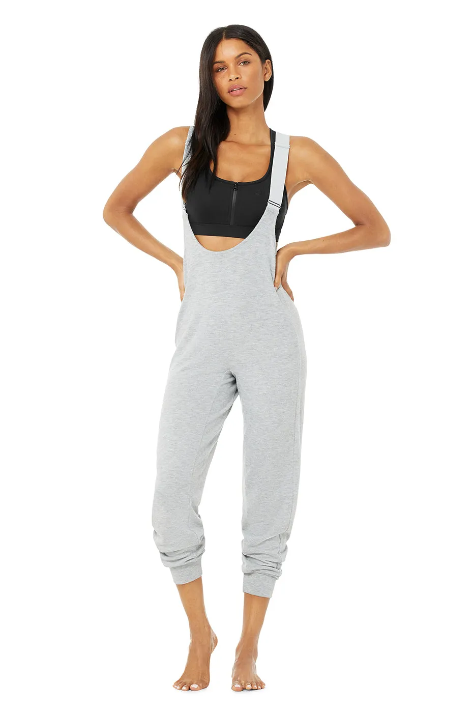 Layback Jumpsuit - Athletic Heather Grey