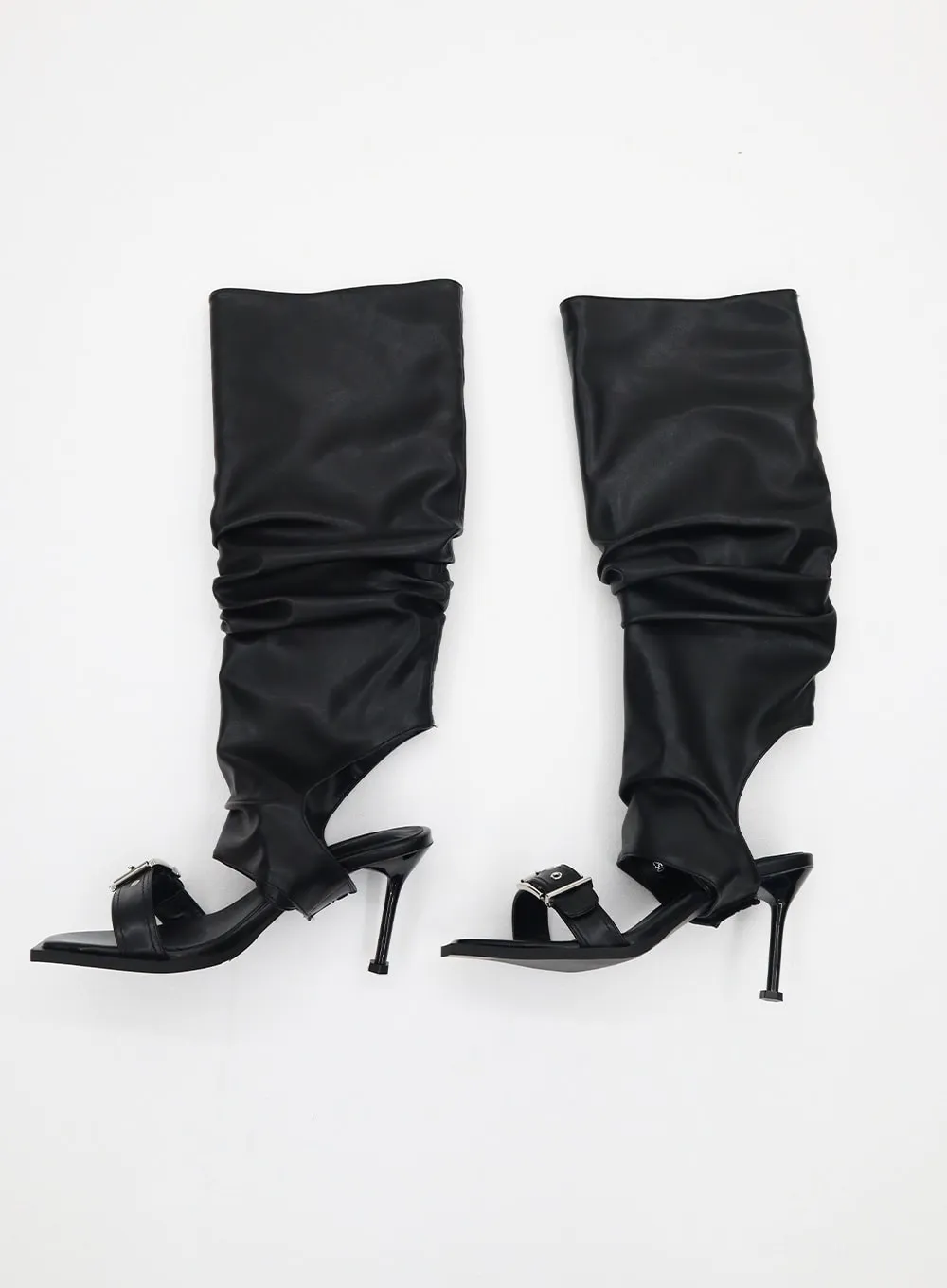 Layered Buckle Heels BA305