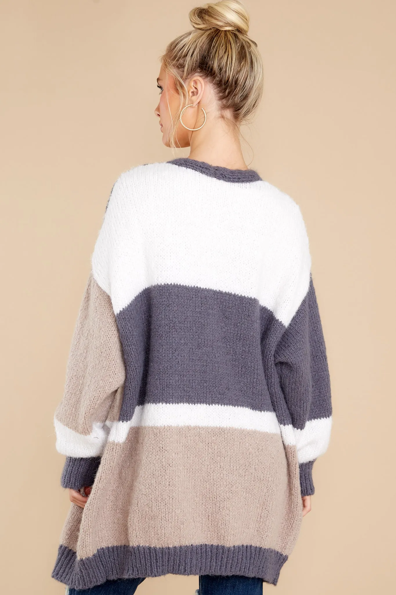 Lovely Nights Ivory Multi Cardigan