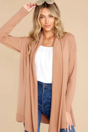 Lovely Weather Dusty Camel Cardigan