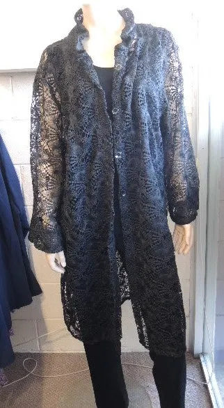 LS Collection Long Line Lace Jacket