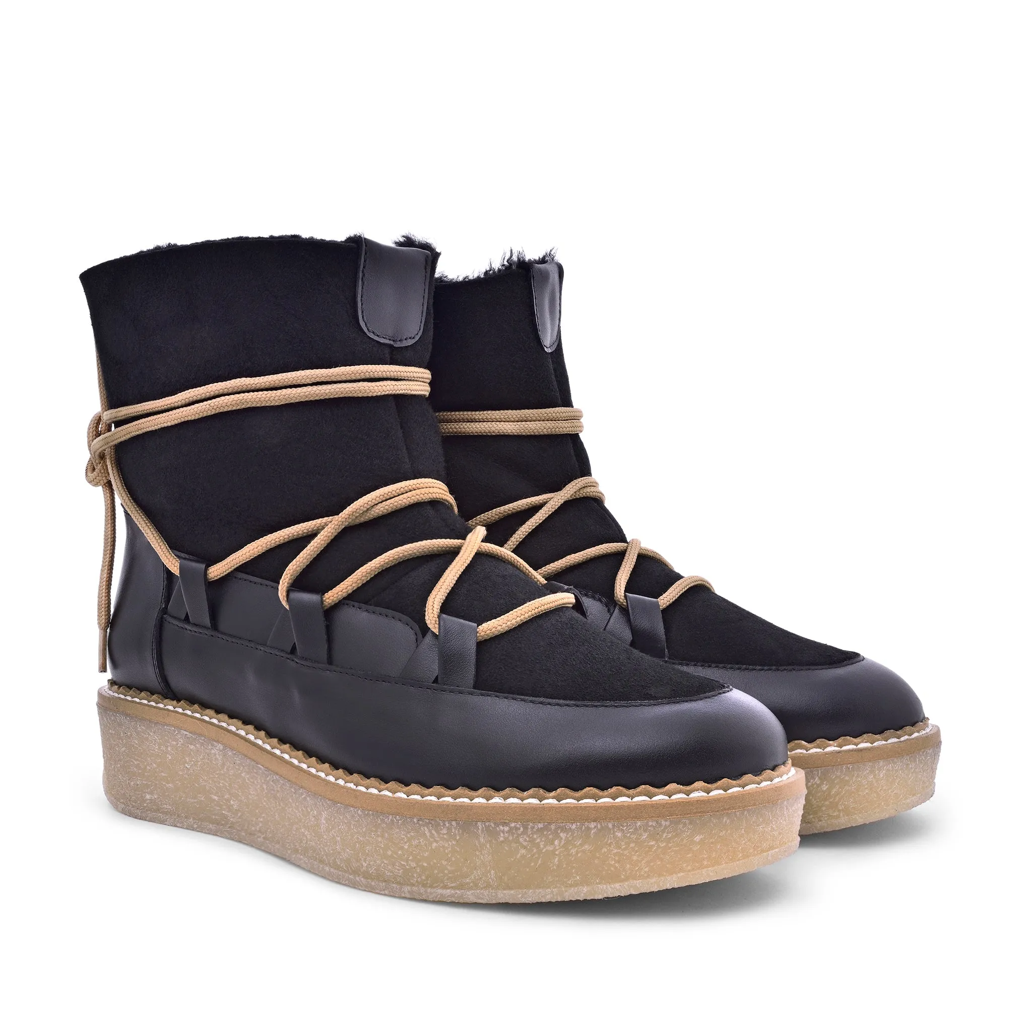 Machiko Black Winter Boots