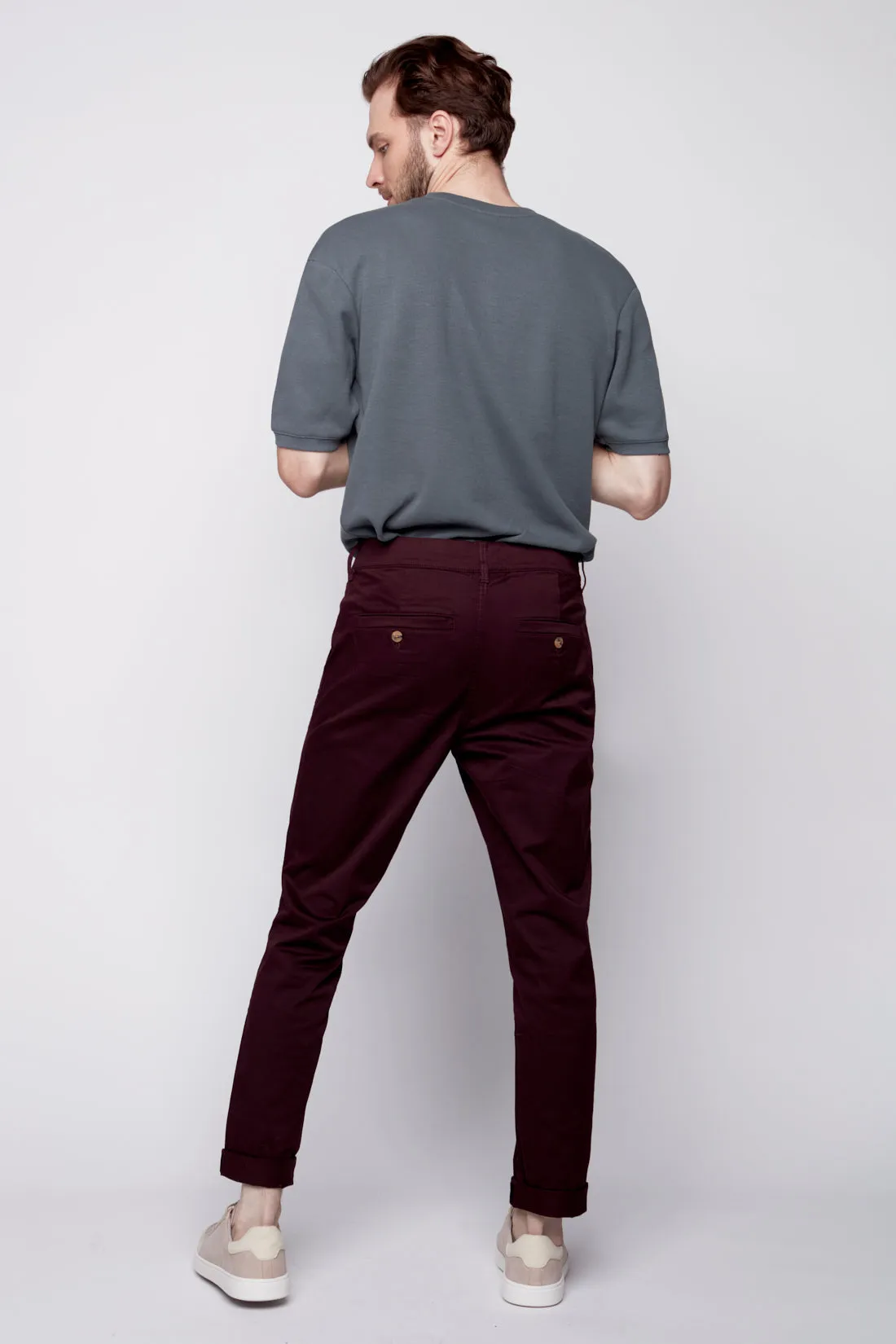 MARLEY - Slim Fit Chinos - Wine