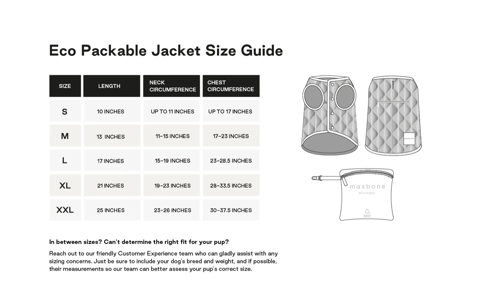 MAXBONE Eco Packable Dog Jacket