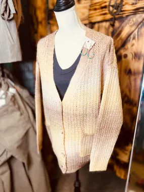 Meghan Ivory/Tan Cardigan