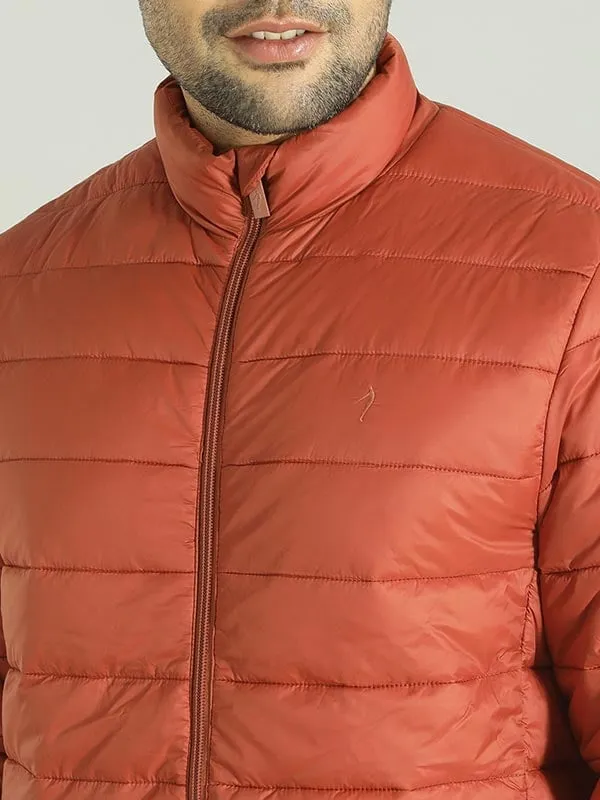 Men Solid Full Sleeve Puffer Jacket