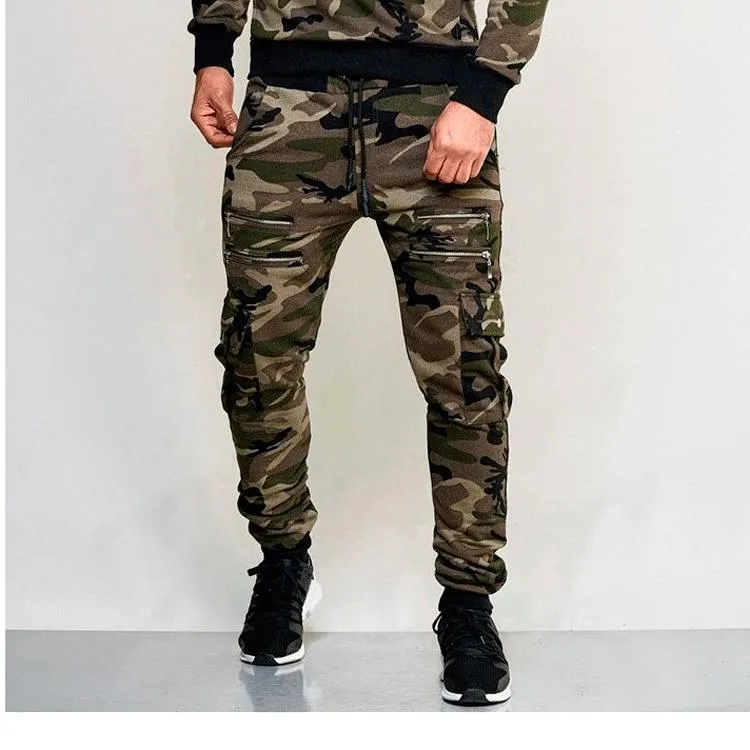 Men's Casual Camo Slim Pants 93786754YM