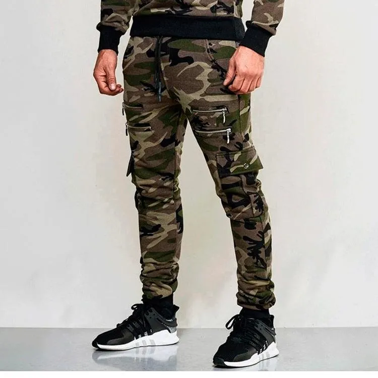 Men's Casual Camo Slim Pants 93786754YM