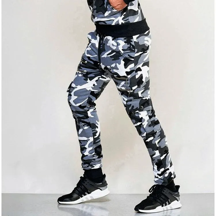 Men's Casual Camo Slim Pants 93786754YM