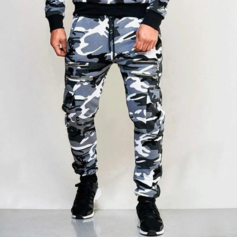 Men's Casual Camo Slim Pants 93786754YM