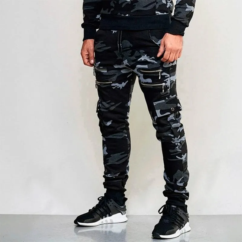 Men's Casual Camo Slim Pants 93786754YM