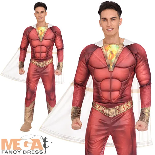 Men's Shazam DC Comic Superhero Costume