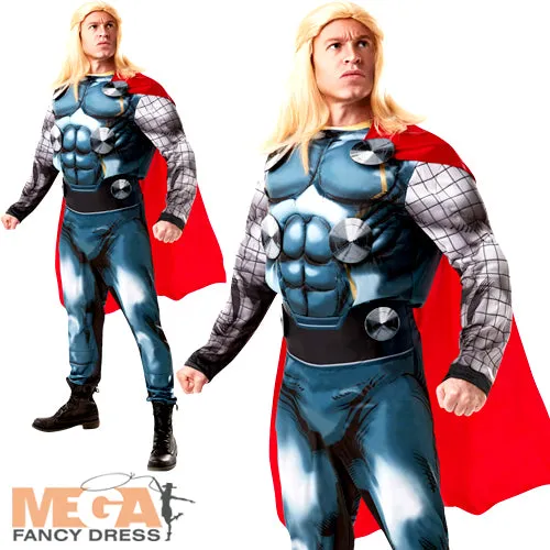 Men's Thor Avengers Marvel Superhero Costume   Wig