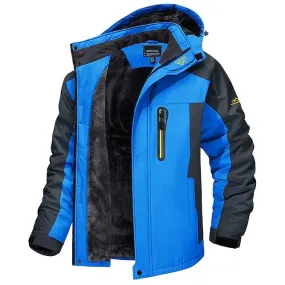 Men's Velvet Thickened Outdoor Sports Warm Mountaineering Jacket 43204949L